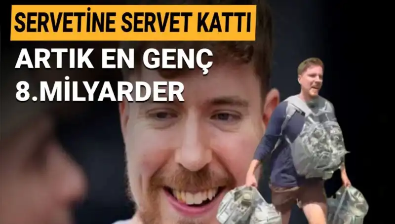 MrBeast, 1 Milyar Dolarlık Serveti ile Genç Milyarderler Listesinde Zirveye Yerleşti