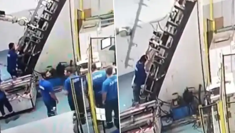 Fabrikada Feci Olay: Makine Kaza Sonucu Sırtına Saplandı!